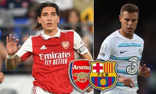 Barcelona 'request time to assess potential transfer of Hector Bellerin' after Catalan club missed out on Cesar Azpilicueta... as Arsenal hold talks with the Spaniard's agents over cancelling his contract at the Emirates
