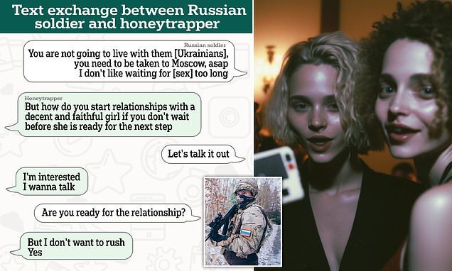 'I don't like waiting for sex': How Ukraine is using AI-generated images of fake women to honeytrap 'really desperate' Russian soldiers into giving away key information