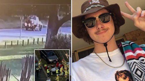 Baldivis crash: Chilling video shows white Audi in moments before horror smash that killed three young men - and emergency vehicles rushing to the tragic scene