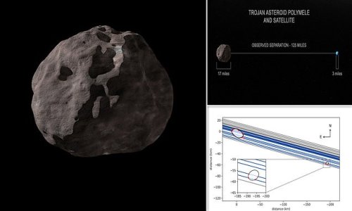 'Like spotting a quarter on a sidewalk in Los Angeles from a skyscraper in Manhattan': NASA discovers a new MOON orbiting an asteroid 480 million miles from the Earth