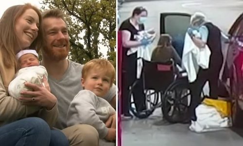 Mum gives birth in dad's brand new Subaru