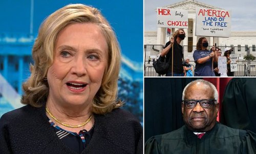 Hillary Clinton says Clarence Thomas has been a person of 'resentment, grievance and anger' his whole life and 'women are going to die' after Supreme Court overturned Roe v. Wade