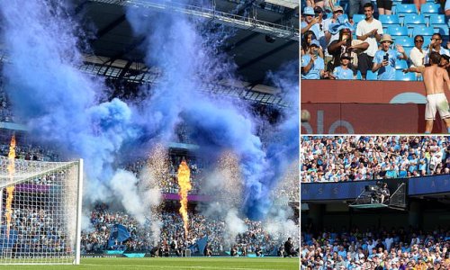 Skin cancer charity leads furious backlash against Manchester City for BANNING supporters from bringing their own suncream into stadium despite 32C heatwave