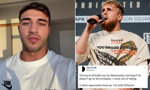 Jake Paul hands bitter rival Tommy Fury a TWO-DAY deadline to salvage US bout after Brit was denied entry by Homeland Security... with YouTuber-turned-boxer calling on Fury to 'go to the embassy and come out of hiding'