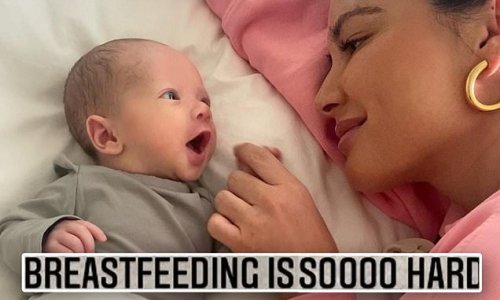 Olivia Munn admits breastfeeding is 'so hard' in update on newborn son