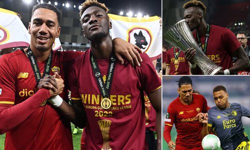 Chris Smalling revels in 'how much Europa Conference League triumph means to Roma fans' after man-of-the-match display - while overjoyed Tammy Abraham insists they 'deserved win' over Feyenoord