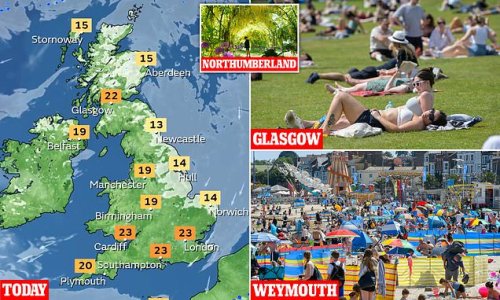Get ready for a scorcher! Met Office says heatwave will see Britain sweat in 29C temperatures as 'Iberian plume' sweeps the country