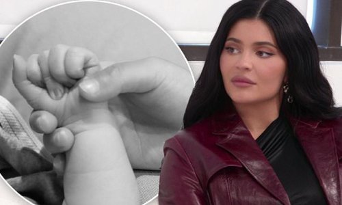 'I cried nonstop all day for the first three weeks': Kylie Jenner gets candid about 'baby blues' and postpartum 'saggy t*ts' following birth of second child