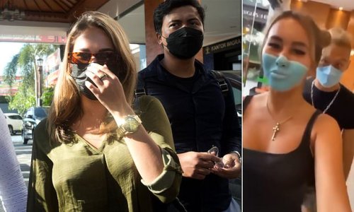 Fake mask influencers are JAILED in Bali and will be deported as 'soon as possible'