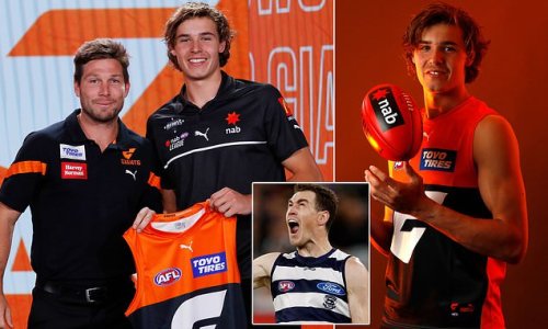 GWS nab 'the next Jeremy Cameron'! Giants select Aaron Cadman with the No 1 draft pick as highly-rated Melbourne young gun - who has been compared with Geelong's goalscoring hero - delights at his move inter-state