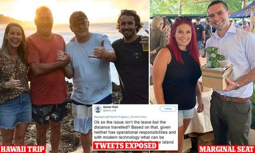 Read marginal seat Liberal candidate's VERY loyal tweets supporting Scott Morrison - even on his bushfire trip to Hawaii ... and how he said redundant factory workers were 'lucky'