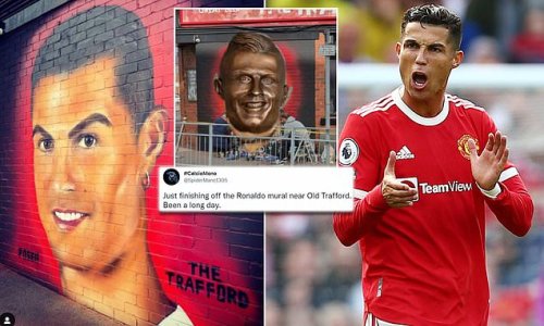 Fans hilarious claim Ronaldo mural looks like Eastenders' Pat Butcher