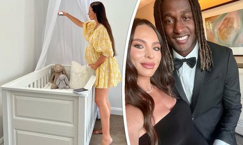 Pregnant AFL WAG Brittany Bown shows off the stunning nursery for her first child with West Coast Eagles player Nic Naitanui - with a VERY sweet gift for the baby from the footy star