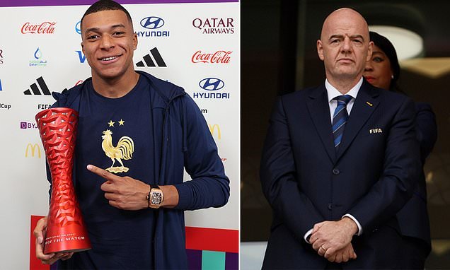 Kylian Mbappe set to be fined by FIFA for refusing to speak to the media  after Man of the Match award for France against Denmark at World Cup