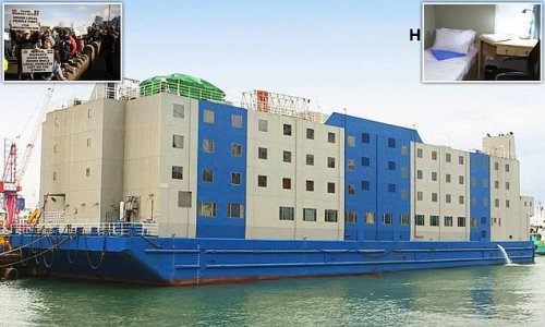 Ministers vow to put 'interests of Britons' first with ex-military bases among sites in Essex, Lincs, East Sussex and Yorks being converted to migrant accommodation in bid to slash eye-watering £6m-a-day hotel bill... and option of barges being 'explored'