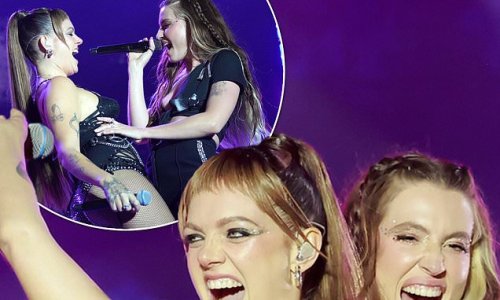 Swedish Singer Tove Lo Flaunts Her Bare Breasts As Fletcher Rips Her Top Open Live On Stage 