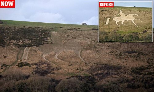 White Horse created in 1808 has almost vanished after being untreated