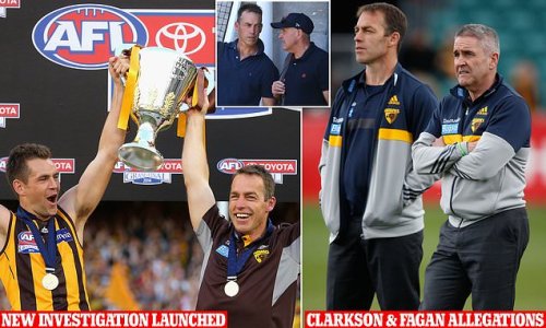 Material is SEIZED from Hawthorn as watchdog launches new investigation into horror racism and abortion accusations against senior club figures including Alastair Clarkson
