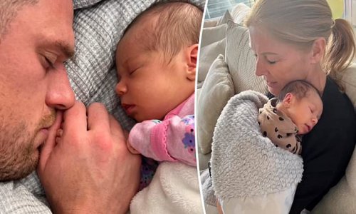 Ex-NRL star Luke Burgess and girlfriend Tori May share rarely-seen family photos of newborn daughter