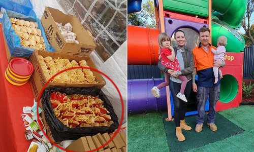 Lavish or obscene? Aussie couple are labelled 'bad parents' for throwing a McDonald's-themed 1st birthday party for their daughter... and you won't believe how much they spent