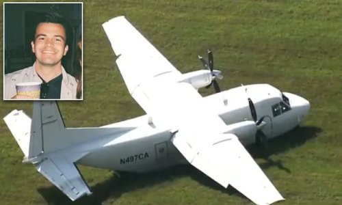 Mystery solved: North Carolina pilot, 23, who fell out of small plane had opened a hatch to throw up accidentally plummeted to the ground, autopsy finds