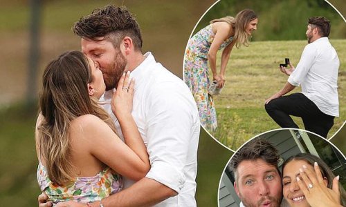 Retired AFL player Dale Thomas announces engagement to longtime girlfriend Natasha Bongiorno: 'It's about time!'