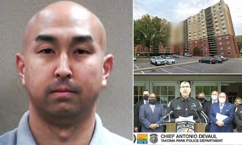 PICTURED: Off-duty Pentagon security officer who is charged with murder after he 'shot and killed two people he thought were breaking into a car'