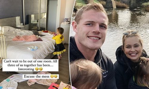 WAG Tahlia Giumelli admits it 'hasn't been easy' being in quarantine