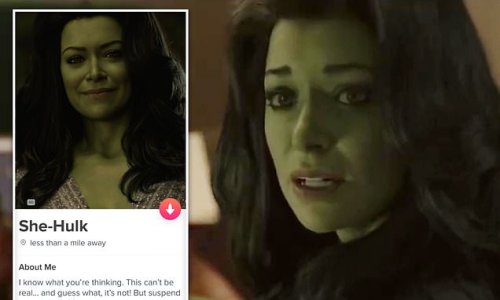 Would you dare swipe right? Disney create a TINDER profile for She-Hulk as controversial new series finally launches