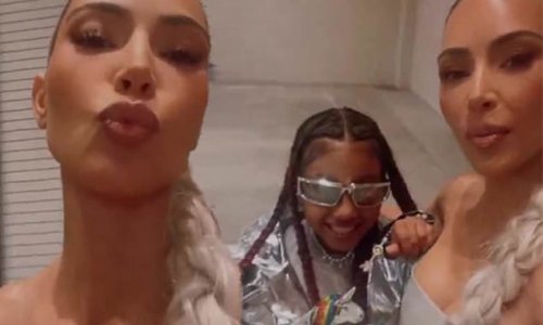 Kim Kardashian takes fans inside her star-studded SKKN launch dinner with North, nine, and sister Kendall Jenner
