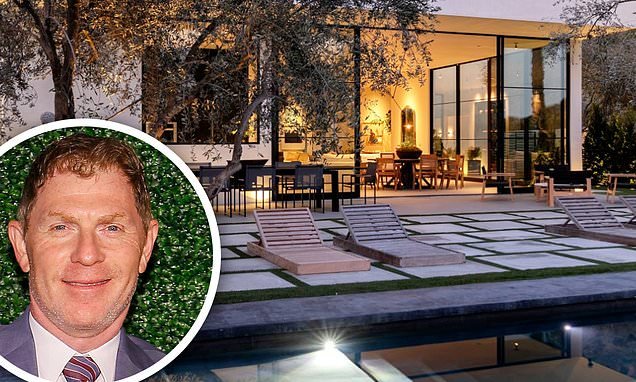 Bobby Flay scores mid-century modern-inspired Los Angeles estate for $7.6M... as the celebrity chef collaborates with the owners to create a custom outdoor kitchen of his dreams