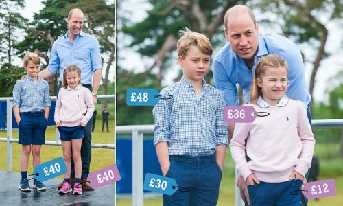 Prince George matches Princess Charlotte in trainers and Boden shorts