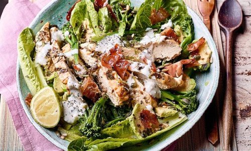 Now THAT'S a salad: Chicken & broccoli with yoghurt dressing