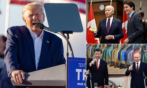 Trump brands Putin and Xi 'very smart people,' as he blasts Biden for mixing up China and Canada and claims president has made US a laughing stock