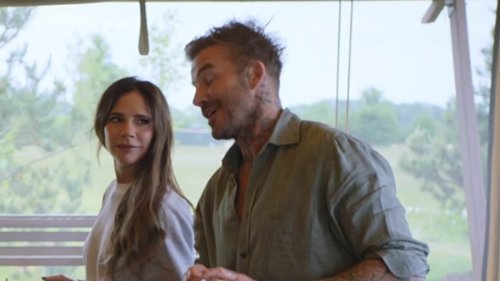 The sweet moment David Beckham dances to Islands In The Stream with wife Victoria after admitting their Netflix series has been 'like therapy'