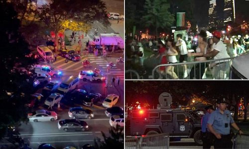Thousands flee gunfire at Philadelphia's Welcome America Festival after two cops were shot just hours after July 4 massacre in Chicago that killed six