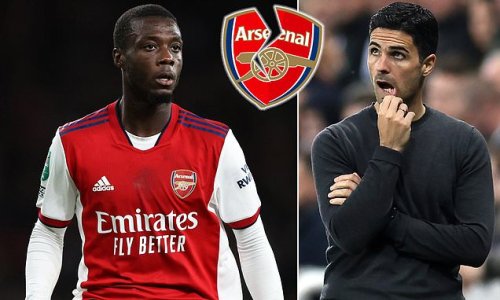 Nicolas Pepe 'wants to leave Arsenal this summer' and 'hires a new agent to find him an alternative club' after falling down the pecking order under Mikel Arteta
