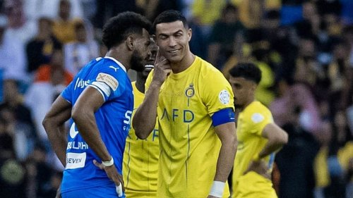 Watch the moment Cristiano Ronaldo is confronted by a furious Ali Al-Bulayhi after Al-Nassr's 3-0...