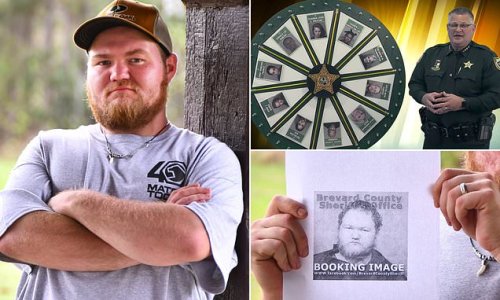 Man sues Florida sheriff for defamation after he was wrongly featured in weekly 'Wheel of Fugitive' video - because he was already in jail for violating probation on domestic battery charge