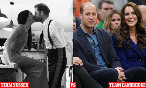The great Royal PR battle continues! Now Kate and William drop THEIR OWN trailer just minutes before Harry and Meghan's Hollywood-style Netflix promo - as Buckingham Palace race row threatens to overshadow Cambridge's US tour