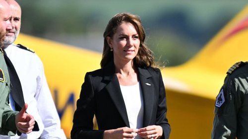 Kate Middleton cuts a corporate figure as she wears suits for her six most recent engagements - amid...