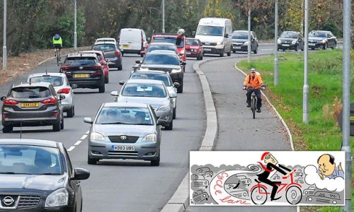 RICHARD LITTLEJOHN: Bike lane Britain...the Great Leap Backwards