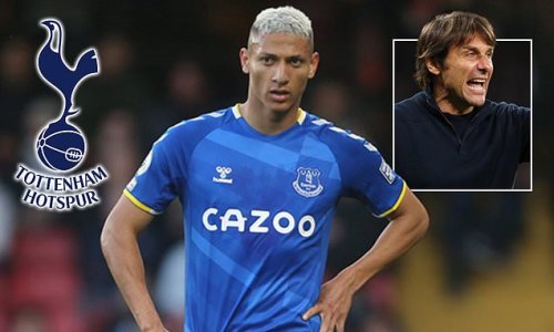 Tottenham prioritise Everton forward Richarlison as their top transfer target after failed attempts to sign defenders Alessandro Bastoni and Josko Gvardiol... but boss Antonio Conte still wants Middlesbrough's Djed Spence