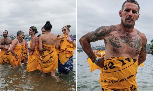 Hundreds Strip Down To Swim Naked In The World S Biggest Nude Dip At Sydney Harbour And There