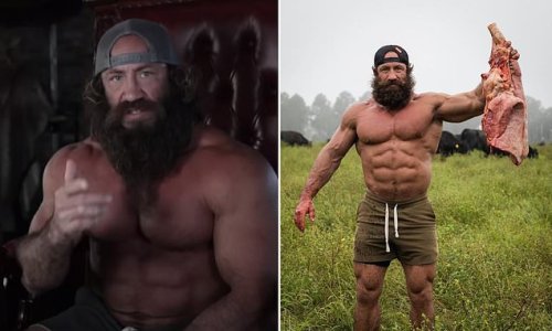 Liver King, 45, admits lying about taking steroids to achieve his muscular physique which he claimed was down to his caveman-style diet of raw meat and regular exercise