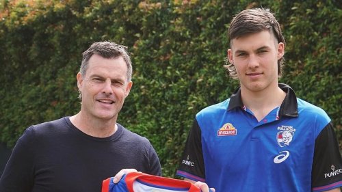 Luke and Sam Darcy: Footy star reveals the family dilemma that made him quit his job as one of the AFL's most popular TV commentators