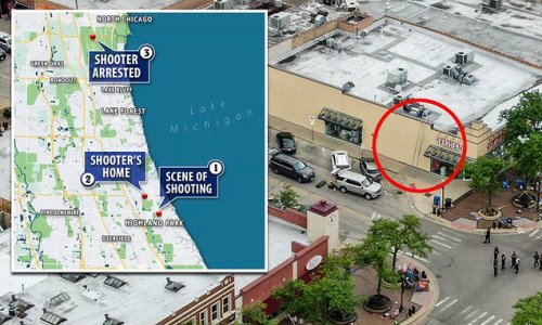 How shooter climbed ladder to stage rooftop massacre and then disappeared for more than EIGHT hours before cops finally arrested him in dramatic traffic stop