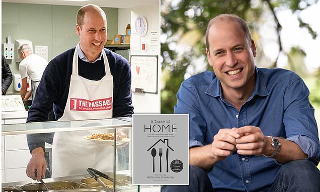 Prince William's Bolognese sauce: Duke of Cambridge shares recipe for classic Italian dish he used to 'impress' Kate Middleton while at university for homelessness charity cookbook