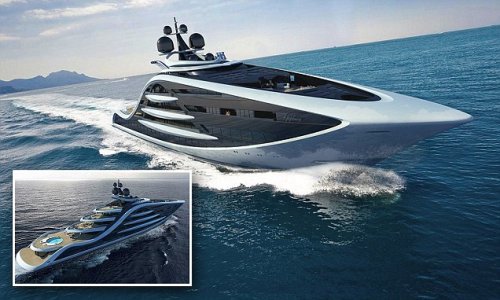 The super SUPER yacht: Designer creates world's most expensive vessel which will cost £500MILLION to...