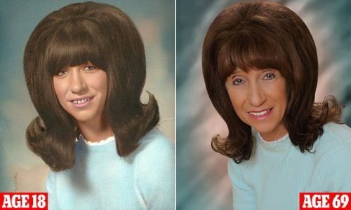 Bringing the beehive back! 69-year-old woman recreates her graduation photo 45 YEARS after it was taken - even dying her hair to copy her VERY voluminous 60s hairstyle | Flipboard Bringing the beehive back! 69-year-old woman recreates her graduation photo 45 YEARS after it was taken - even dying her hair to copy her VERY voluminous 60s hairstyle | Flipboard